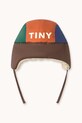 Tinycottons czapka dziecięca COLOR BLOCK CHAPKA pomarańczowy AW25.085