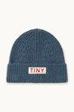 Tinycottons czapka dziecięca SOLID BEANIE z domieszką wełny niebieski AW25.140