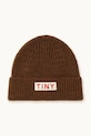 Tinycottons czapka dziecięca SOLID BEANIE AW25.140 brązowy AW25