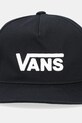 Vans czapka z daszkiem bawełniana dziecięca Drop V Logo Snapback VN000Q19BLK1 czarny AW25