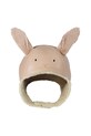Donsje czapka skórzana dziecięca Kapi Exclusive Hat Fluffy Bunny aplikacja różowy 6020108