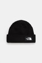 The North Face czapka dziecięca KIDS SALTY LINED BEANIE aplikacja czarny NF0A8CGSJK31