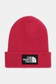 The North Face czapka dziecięca KIDS TNF LOGO BOX CUFFED BEANIE pozostałe różowy NF0A8CGUBOS1