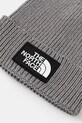 Dječja kapa The North Face KIDS TNF LOGO BOX CUFFED BEANIE NF0A8CGUDYY1 siva AW25
