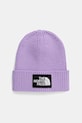 The North Face căciulă copii KIDS TNF LOGO BOX CUFFED BEANIE violet NF0A8CGUQZI1
