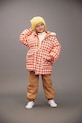 Mini Rodini czapka bawełniana dziecięca żółty 25765103