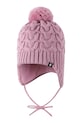 Reima czapka z dodatkiem wełny dziecięca Paljakka 5300035C.9BYA różowy AW25