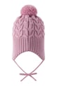 Reima czapka z dodatkiem wełny dziecięca Paljakka różowy 5300035C.9BYA