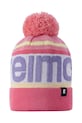 Dětská čepice s příměsí vlny Reima Taasko středně silná růžová 5300058B.9BYA