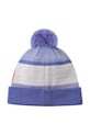 Chłopiec Reima czapka z dodatkiem wełny dziecięca Taasko 5300058B.9BYA fioletowy