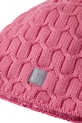Reima czapka wełniana dziecięca Nyksund różowy 5300066B.9BYA