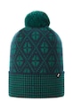 Reima czapka wełniana dziecięca Kuurassa wełna zielony 5300216B.9BYA