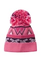 Reima czapka z dodatkiem wełny dziecięca Kirjoen różowy 5300286B.9BYA