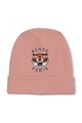 Kenzo Kids czapka z domieszką kaszmiru dziecięca aplikacja różowy K61216.50.52