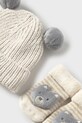 Шапочка та шкарпетки для немовлят Mayoral Newborn 9933.1H.Newborn.9BYA бежевий AW25