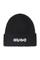 Detská čiapka HUGO stredne hrubá čierna G00545.56.58