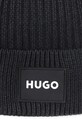 Chlapec Detská bavlnená čiapka HUGO G00563.52.54 čierna