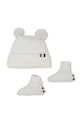 BOSS czapka i kapcie niemowlęce pozostałe biały J52599
