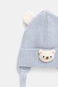 Jamiks czapka z domieszką wełny dziecięca POCO POCO.Nakr.glow.JZI009.K niebieski AW25