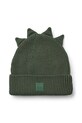 Liewood czapka bawełniana dziecięca Gina Dino Beanie aplikacja zielony LW20197.9BYA