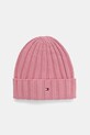 Tommy Hilfiger czapka bawełniana dziecięca bawełna różowy AU0AU02004.9BYA