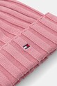 Tommy Hilfiger czapka bawełniana dziecięca AU0AU02004.9BYA różowy AW25