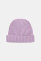 United Colors of Benetton czapka z wełną dziecięca cienka fioletowy 126WGA006.P.seasonal