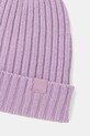 United Colors of Benetton czapka z wełną dziecięca 126WGA006.P.seasonal fioletowy AW25