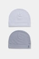 Otroška kapa United Colors of Benetton 2-pack Vzorčasti modra 3DKAAA001.W.seasonal