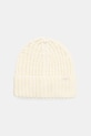 United Colors of Benetton czapka z domieszką wełny dziecięca z domieszką wełny beżowy 105HCA014.G.seasonal