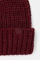 Detská čiapka s prímesou vlny United Colors of Benetton 105HCA014.G.seasonal burgundské AW25