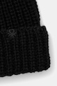Detská čiapka s prímesou vlny United Colors of Benetton 105HCA014.G.seasonal čierna AW25