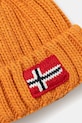 Chłopiec Napapijri czapka z domieszką wełny dziecięca SEMIURY NP0A4GMHA681 pomarańczowy