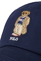 Akcesoria Polo Ralph Lauren czapka z daszkiem bawełniana Cls Sprt 710972684 granatowy
