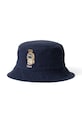 Polo Ralph Lauren kapelusz bawełniany Loft Bucket aplikacja granatowy 710972685