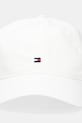 Tommy Hilfiger șapcă de baseball din bumbac AM0AM13426 alb AW25