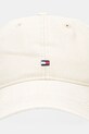 Tommy Hilfiger czapka z daszkiem bawełniana AM0AM13426 beżowy AW25