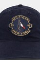 Βαμβακερό καπέλο του μπέιζμπολ Tommy Hilfiger AM0AM13430 σκούρο μπλε AW25