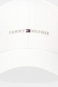 Tommy Hilfiger czapka z daszkiem bawełniana AM0AM13431 beżowy AW25