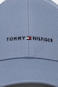 Βαμβακερό καπέλο του μπέιζμπολ Tommy Hilfiger AM0AM13431 μπλε AW25