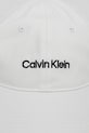 Bavlněná baseballová čepice Calvin Klein LV04D5003G bílá AW25