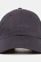 Calvin Klein czapka z daszkiem bawełniana LV04D5003G granatowy AW25