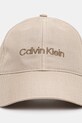 Calvin Klein czapka z daszkiem LV04D5024G beżowy AW25