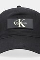 Бавовняна бейсболка Calvin Klein LV04D5042G чорний AW25