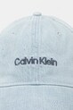 Calvin Klein czapka z daszkiem bawełniana LV04G5068G niebieski AW25