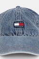 Jeans baseball kapa Tommy Jeans AM0AM13424 modra AW25