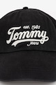 Бавовняна бейсболка Tommy Jeans AM0AM13550 чорний AW25