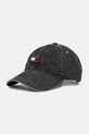 Jeans baseball kapa Tommy Jeans Bombaž črna AM0AM13567