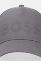 BOSS Green șapcă de baseball din bumbac 50544417 gri AW25