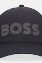 Памучна шапка с козирка BOSS Green 50544417 черен AW25